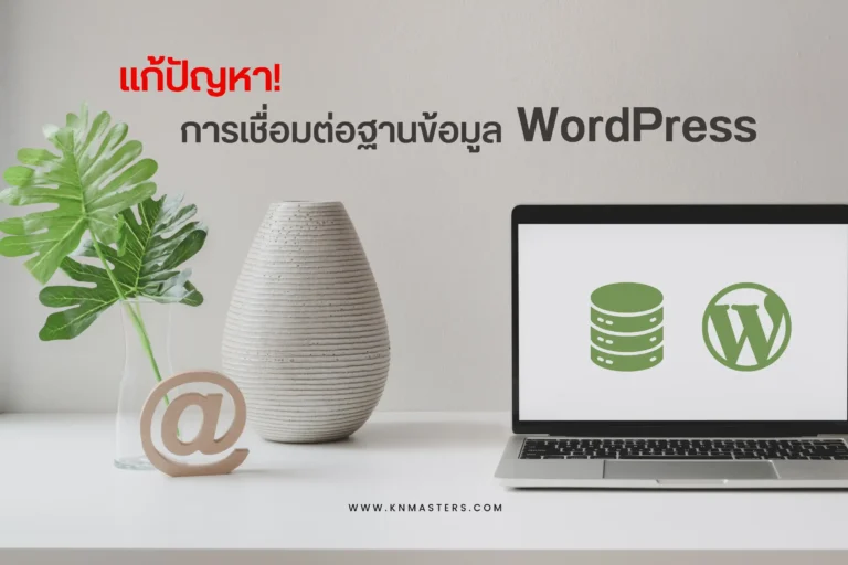 การแก้ปัญหาการเชื่อมต่อฐานข้อมูลใน WordPress cover scaled