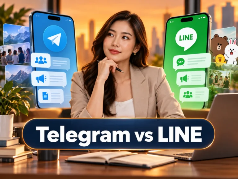 33153 telegram vs line Horizontal