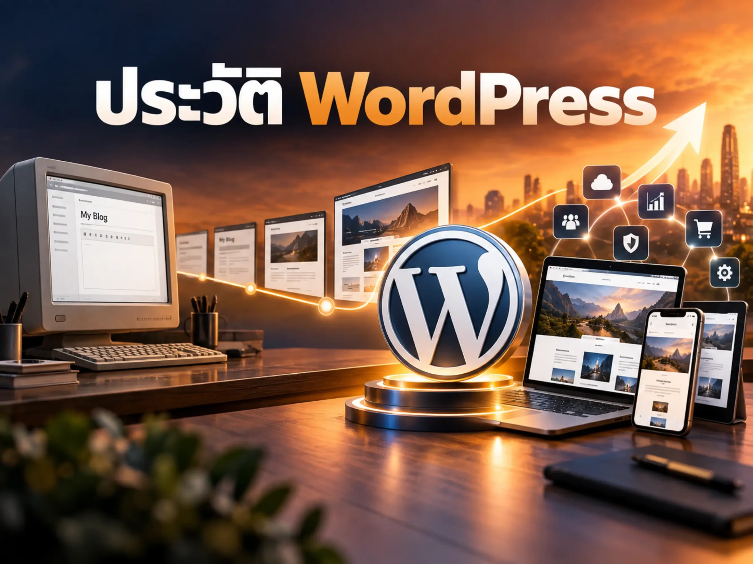 ประวัติ WordPress จากบล็อกสู่ระบบจัดการเว็บไซต์ที่ครองโลก 1 38029 wordpress history Horizontal