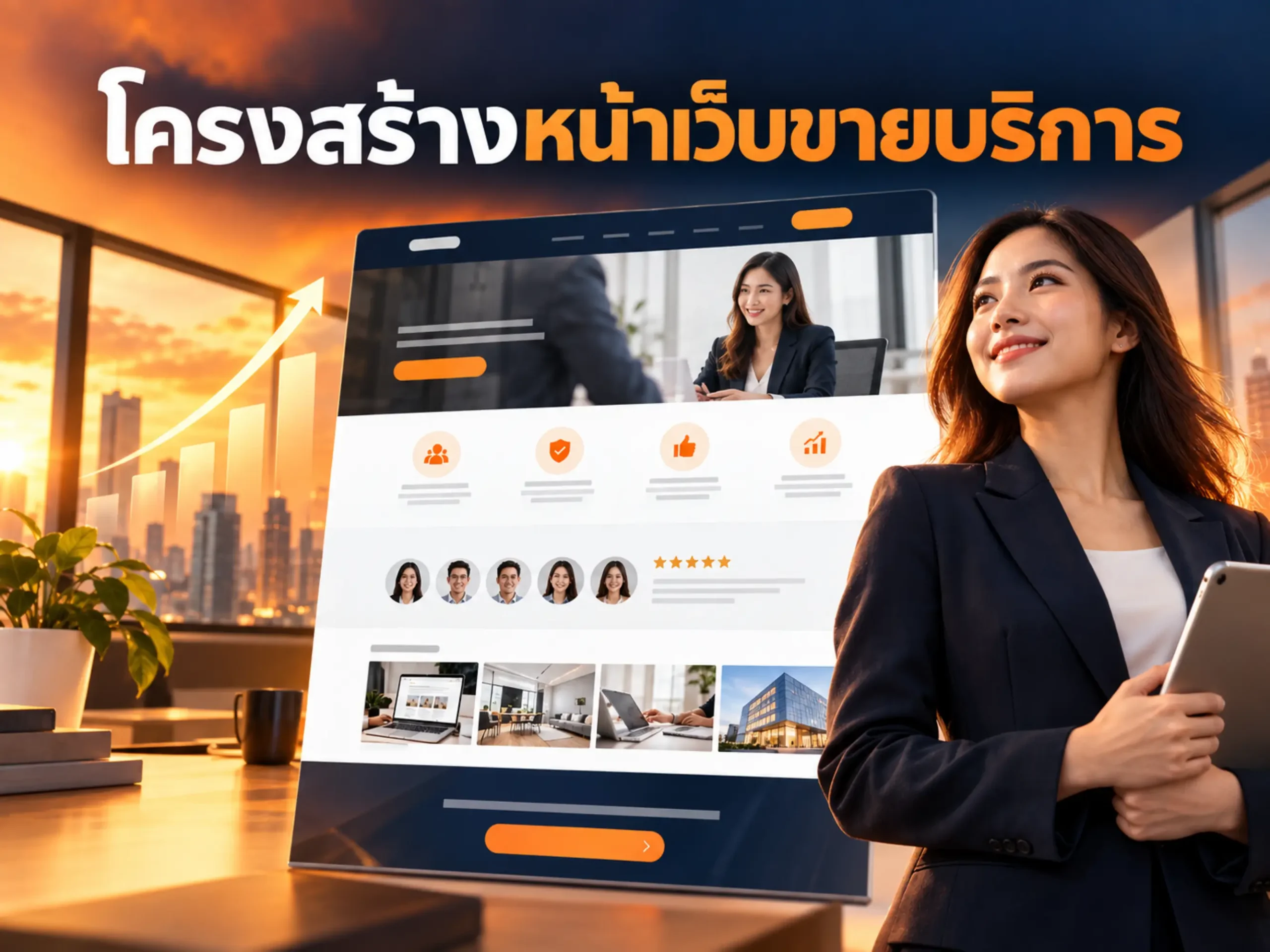 โครงสร้างหน้าเว็บขายบริการ ที่ช่วยเพิ่มยอดขาย 1 41656 service page structure Horizontal