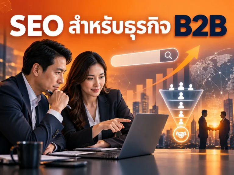 SEO สำหรับธุรกิจ B2B สร้างลูกค้าคุณภาพจาก Search Engine เพิ่ม Lead แบบยั่งยืน 4 43523 seo for b2b business Horizontal